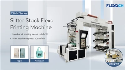 Slitter Roll do Roll Stack Flexo Printing Maszyna 6 Kolor/dla papieru/nietkni...
